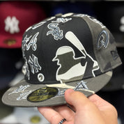 New Era MLB 'All Over Batterman' Black/Camouflage 59FIFTY Fitted Hat - Product Image