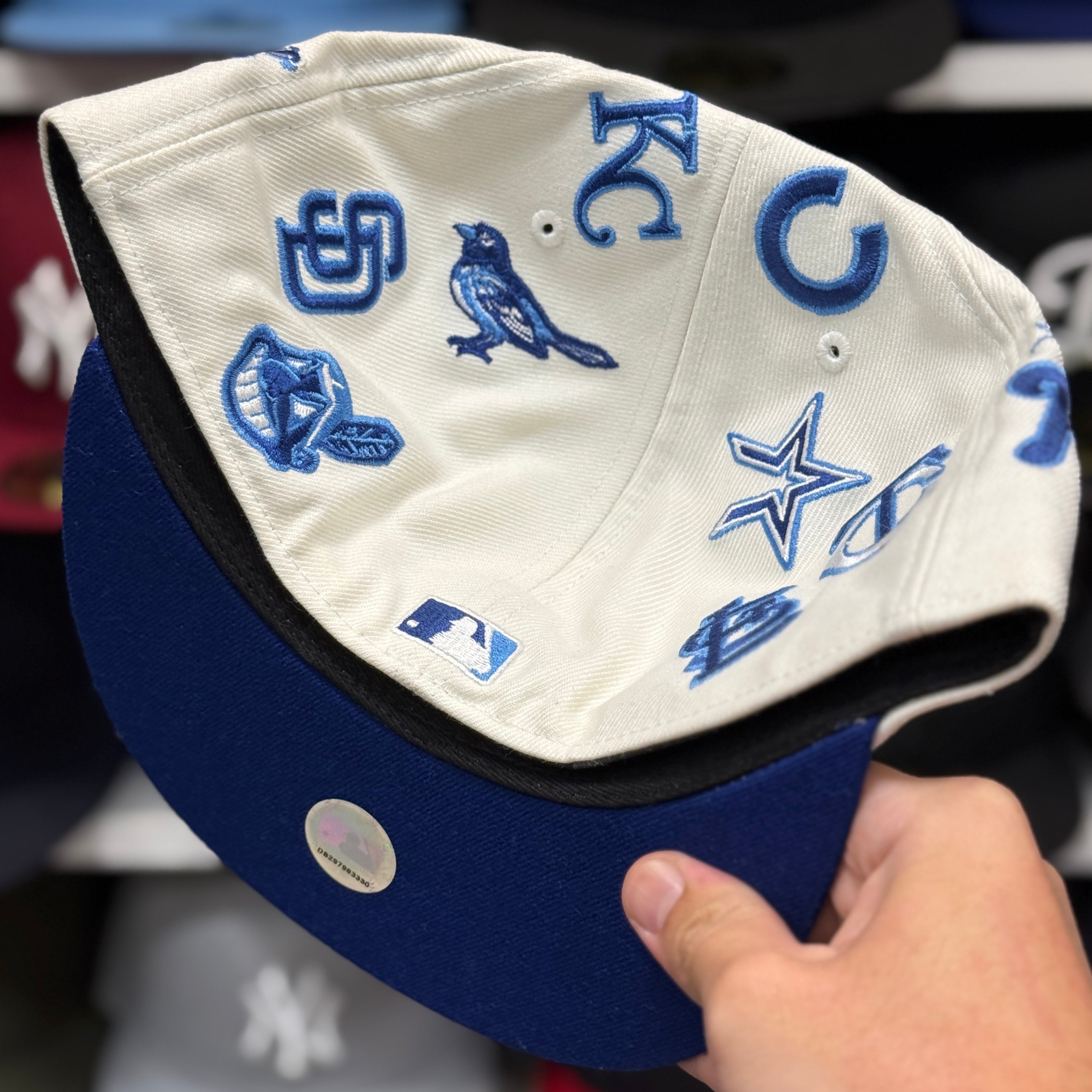 New Era MLB 'All Over' White 59FIFTY Fitted Hat - Product Image