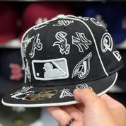 New Era MLB 'All Over' Black 59FIFTY Fitted Hat - Product Image