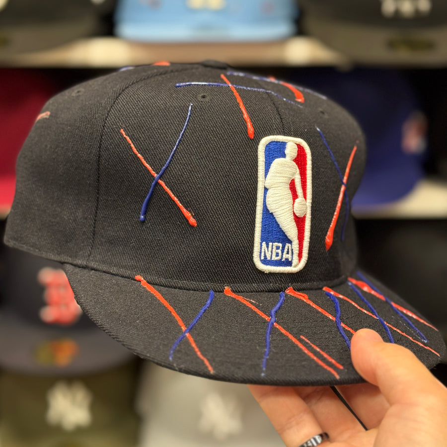 NBA 'X-ed' Black Reebok Fitted Hat - Product Image
