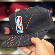 NBA 'X-ed' Black Reebok Fitted Hat - Product Image