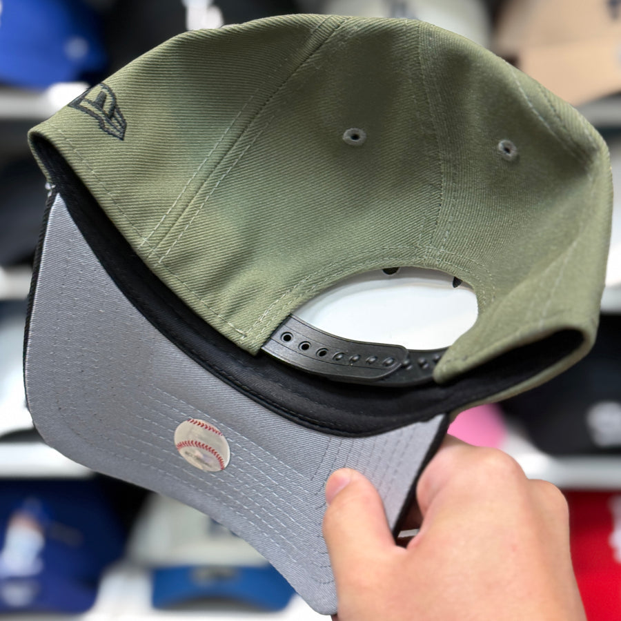 New Era Los Angeles Dodgers '40th Anniversary' A-Frame Olive/Black 9FORTY Snapback - Product Image