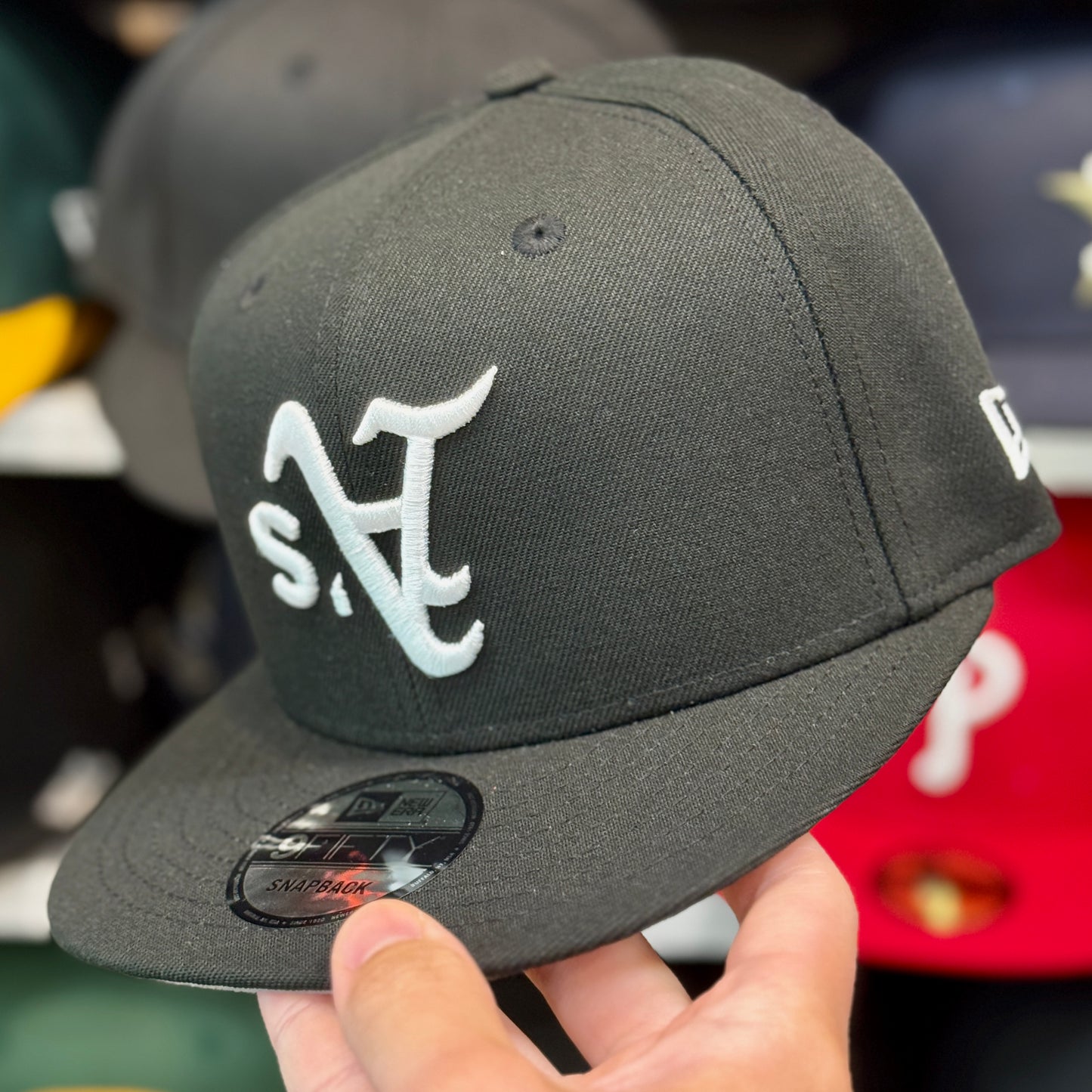 New Era Oakland Athletics Upside Down 'World Series' 9FIFTY Snapback Black