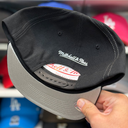 Los Angeles Dodgers 'Logo Wrap 60th Anniversary' Black/White Mitchell & Ness Snapback