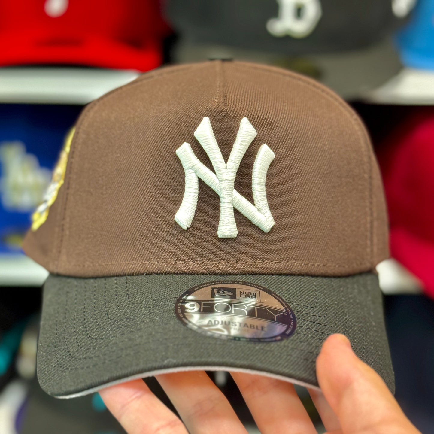 New Era A-Frame New York Yankees Two-Tone '1999 World Series' 9FORTY Snapback Brown/Black