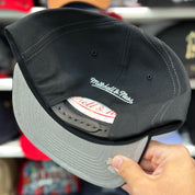 Los Angeles Angels 'Logo Wrap 40th Anniversary' Black/White Mitchell & Ness Snapback - Product Image