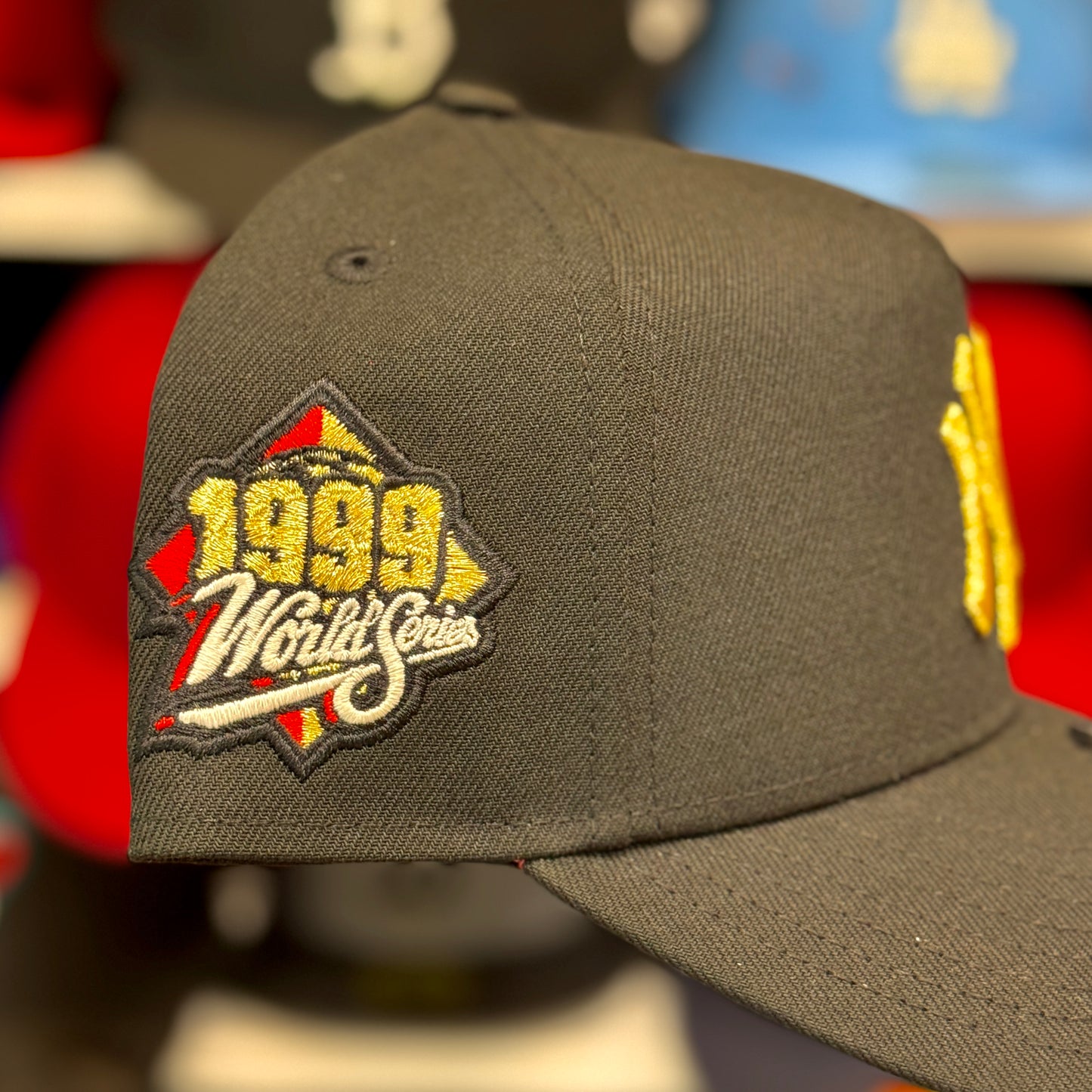 New Era A-Frame New York Yankees '1999 World Series' 9FORTY Snapback Red Under-brim