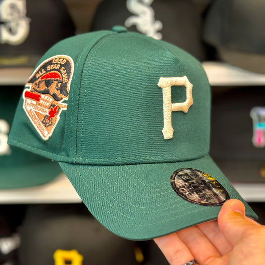 New Era Pittsburgh Pirates A-Frame 'All Star Game' 9FORTY Snapback Forest Green