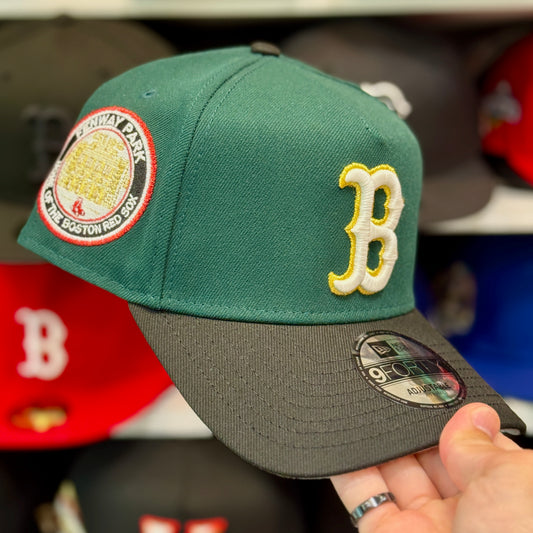 New Era Boston Red Sox A-Frame 'Fenway Park' 9FORTY Snapback Forest Green