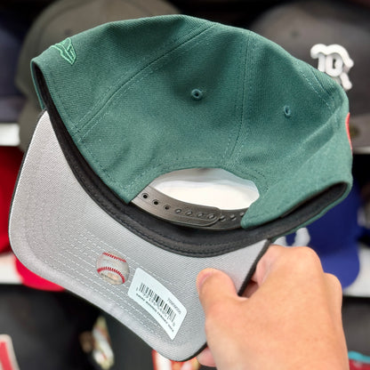 New Era Boston Red Sox 'Fenway Park' A-Frame 9FORTY Snapback Forest Green