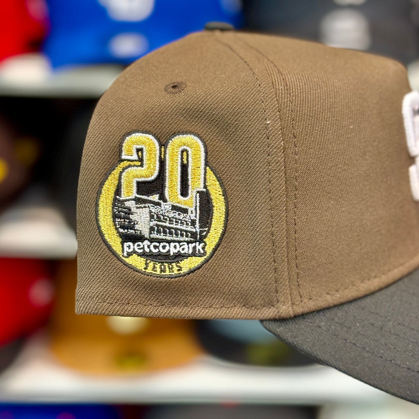 New Era San Diego Padres '20th Anniversary' A-Frame 9FORTY Snapback Brown/Black