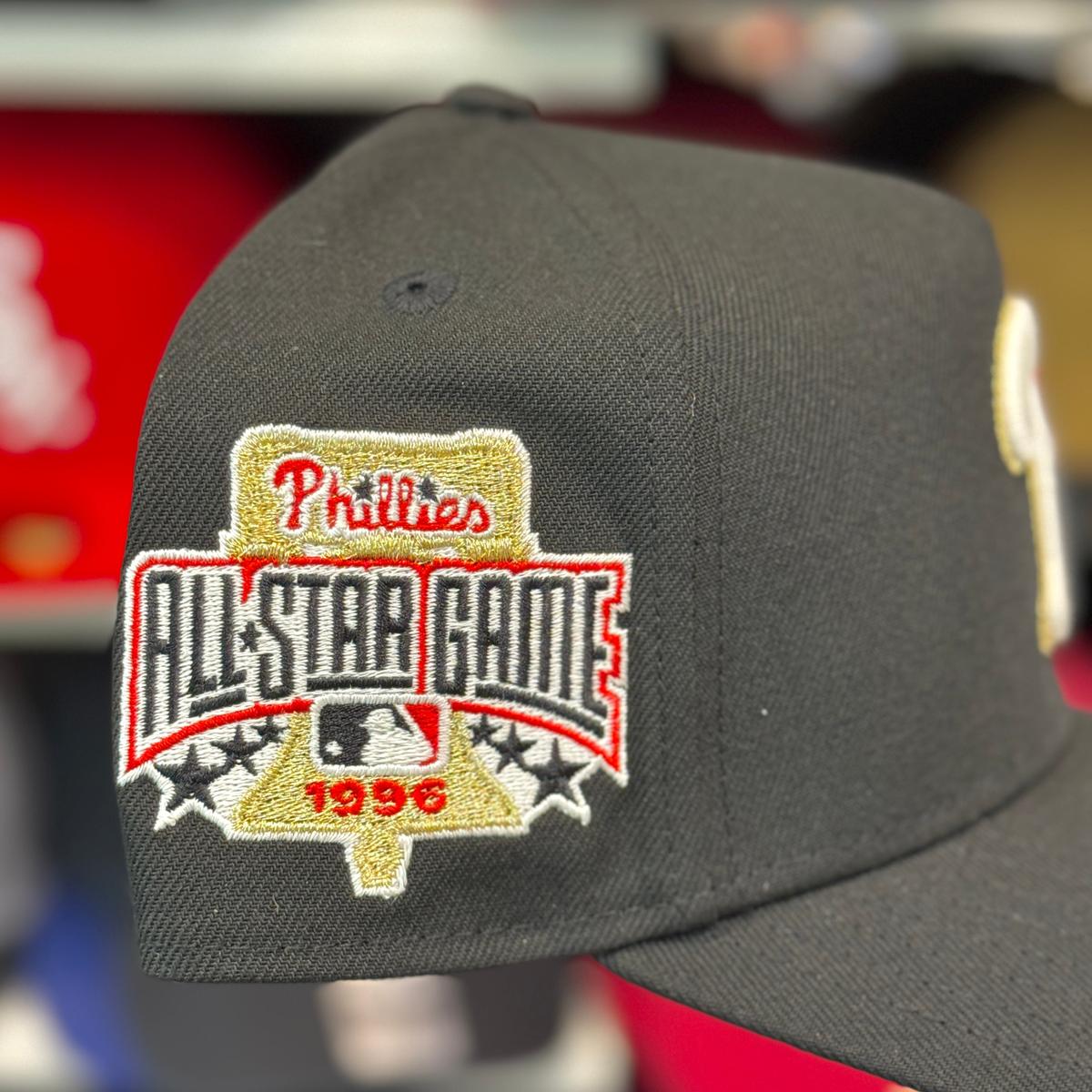 New Era Philadelphia Phillies 'All Star Game' A-Frame Black 9FORTY Snapback | Red Under Brim - Product Image