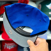 New Era Los Angeles Angels '50th Anniversary' Blue/Black Chrome Stitch 9FIFTY Snapback - Product Image