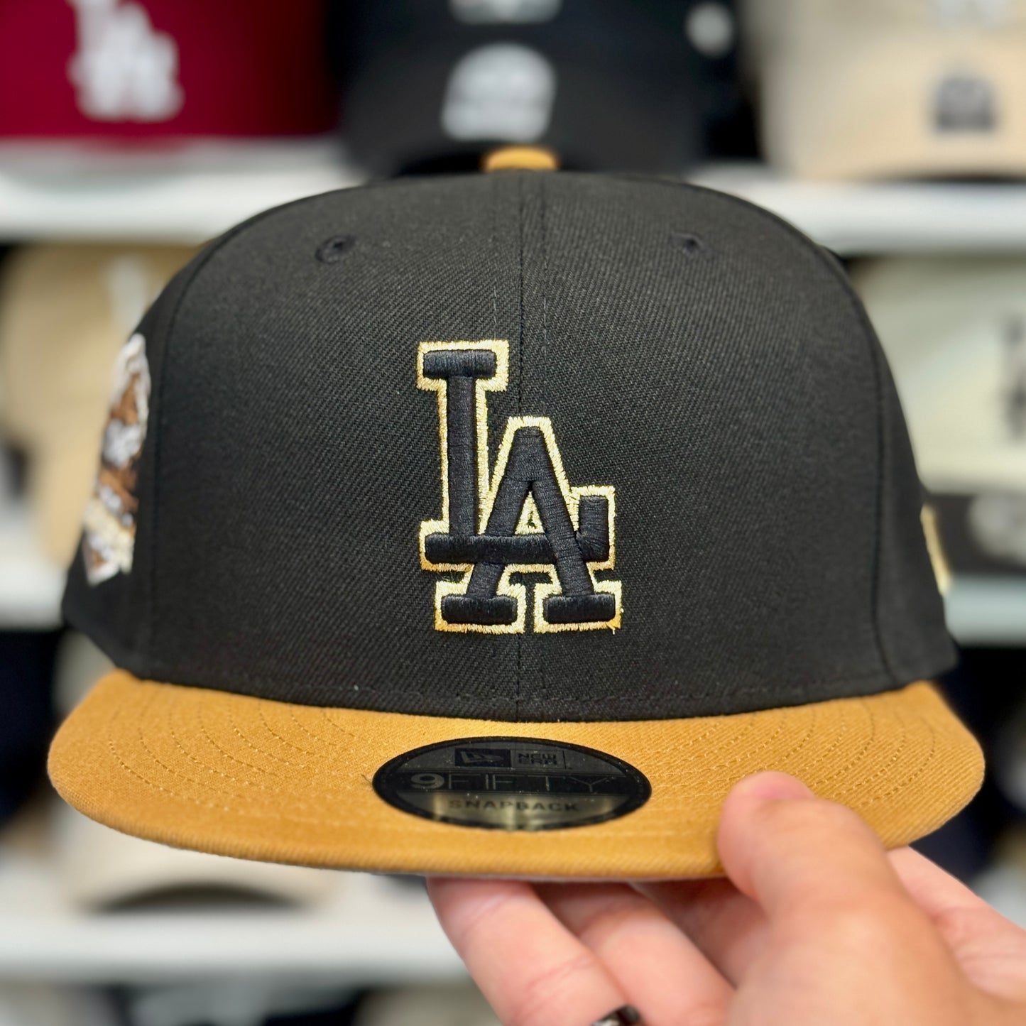 New Era Los Angeles Dodgers Two Tone '60th Anniversary' 9FIFTY Snapback Black/Gold