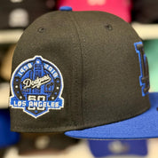 New Era Los Angeles Dodgers '60th Anniversary' Black/Blue 9FIFTY Snapback - Product Image