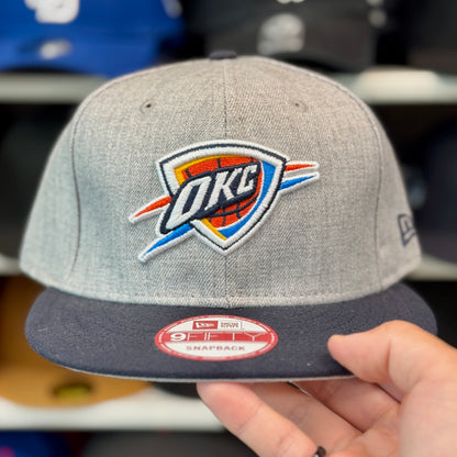New Era OKC Thunder Two-Tone 9FIFTY Snapback Silver / Navy