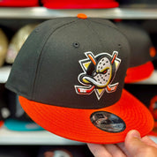 New Era Anaheim Ducks Black/Orange 9FIFTY Snapback - Product Image