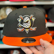 New Era Anaheim Ducks Black/Orange 9FIFTY Snapback - Product Image