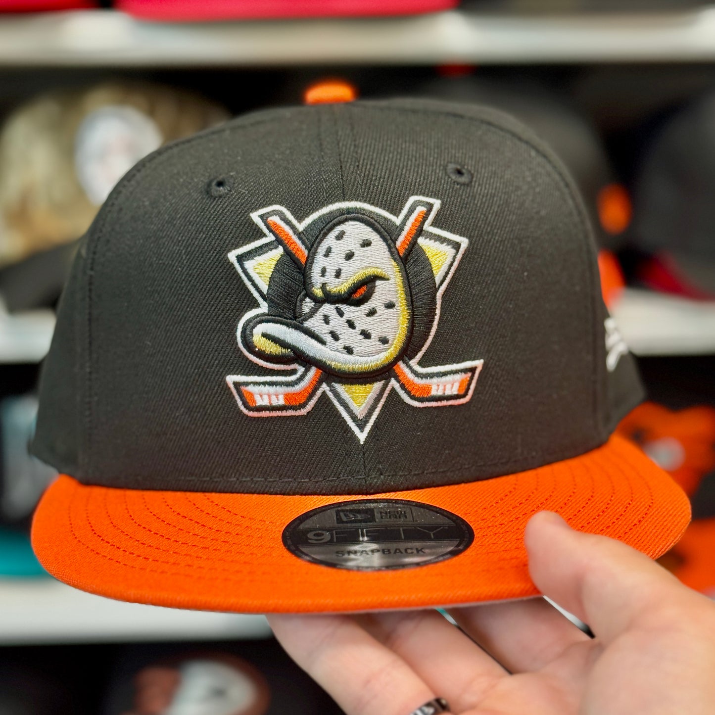 New Era Anaheim Ducks Two-tone 9FIFTY Snapback Black / Orange