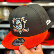 New Era Anaheim Ducks Black/Orange 9FIFTY Snapback - Product Image