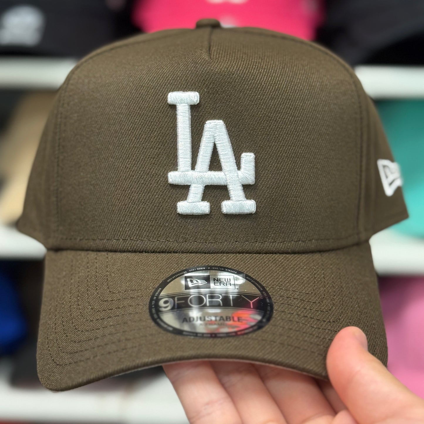 New Era Los Angeles Dodgers A-Frame 9FORTY Snapback Brown