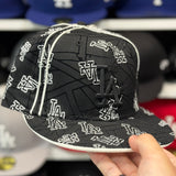 New Era Los Angeles Dodgers 'White Scatter' Black 59FIFTY Fitted Hat
