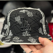 New Era Los Angeles Dodgers 'White Scatter' Black 59FIFTY Fitted Hat - Product Image