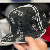 New Era Los Angeles Dodgers 'White Scatter' Black 59FIFTY Fitted Hat - Product Image