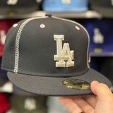 New Era Los Angeles Dodgers 'C' Black 59FIFTY Fitted Hat
