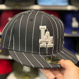 New Era Los Angeles Dodgers 'Pinstripe' Black 59FIFTY Fitted Hat