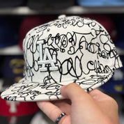 New Era Los Angeles Dodgers 'Doodle Scribble' White 59FIFTY Fitted Hat - Product Image