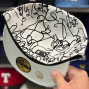 New Era Los Angeles Dodgers 'Doodle Scribble' White 59FIFTY Fitted Hat - Product Image