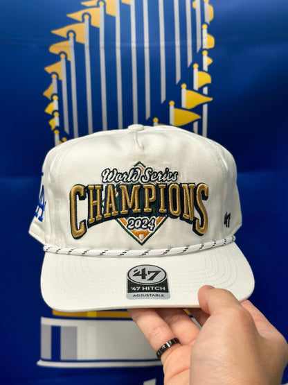 LA Dodgers 2024 World Series Champions Snapback | '47 Brand Hitch, Cap | White