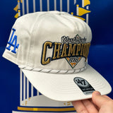 Los Angeles Dodgers '2024 World Series Champions' White '47 Brand Snapback