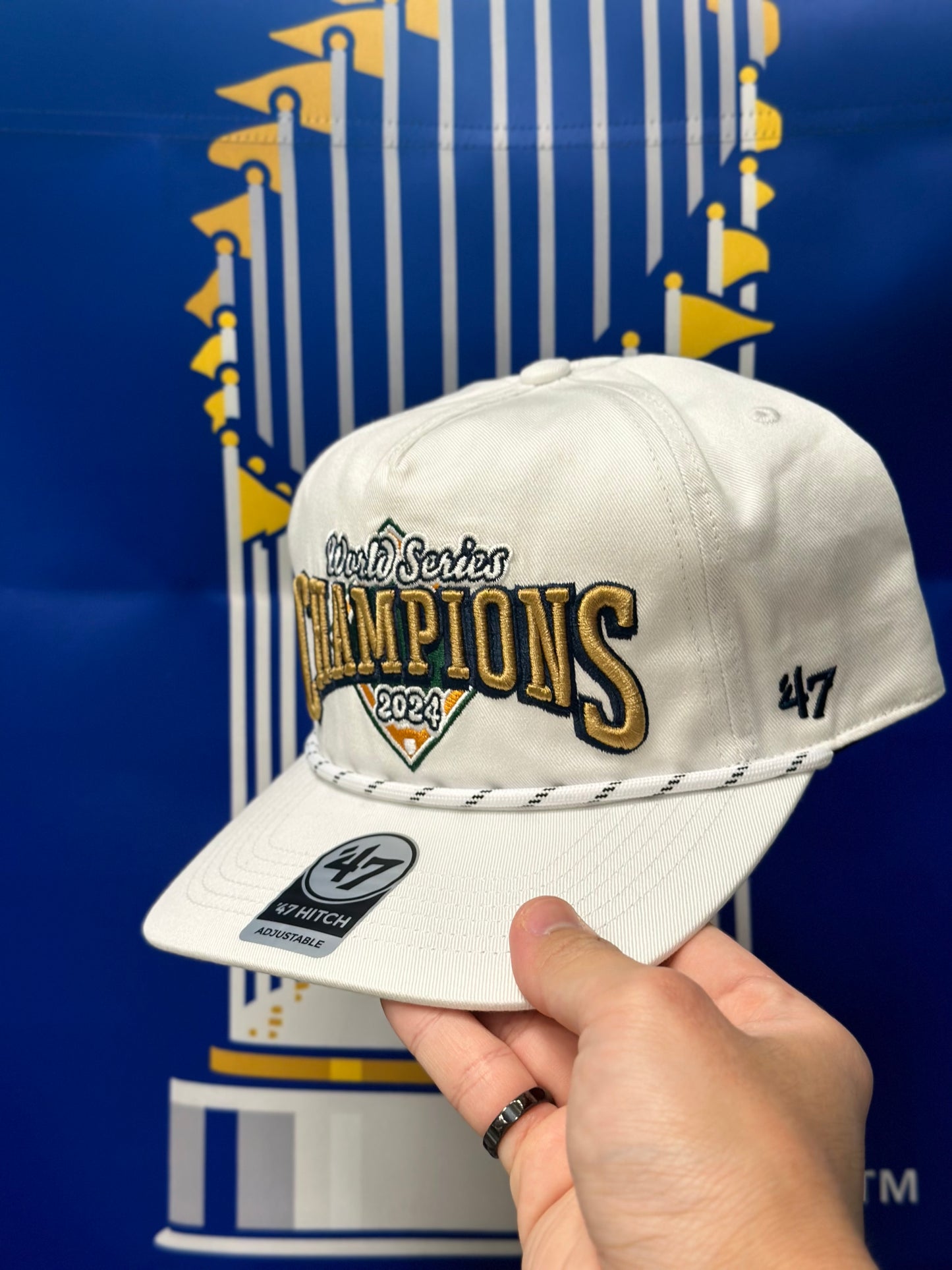 LA Dodgers 2024 World Series Champions Snapback | '47 Brand Hitch, Cap | White