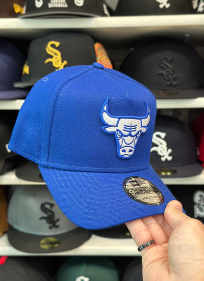 Chicago Bulls NBA A-Frame Snapback | New Era 9FORTY Adjustable Snap | Royal Blue