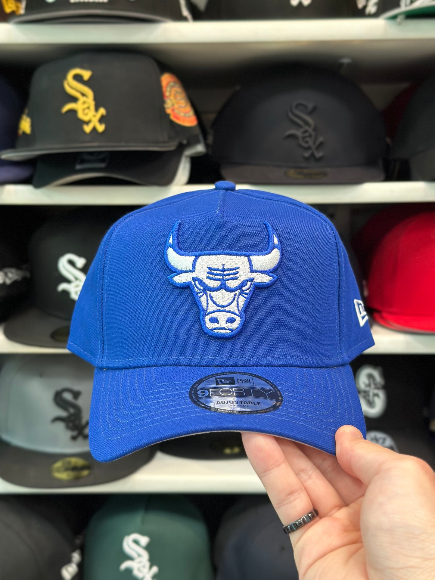 Chicago Bulls NBA A-Frame Snapback | New Era 9FORTY Adjustable Snap | Royal Blue