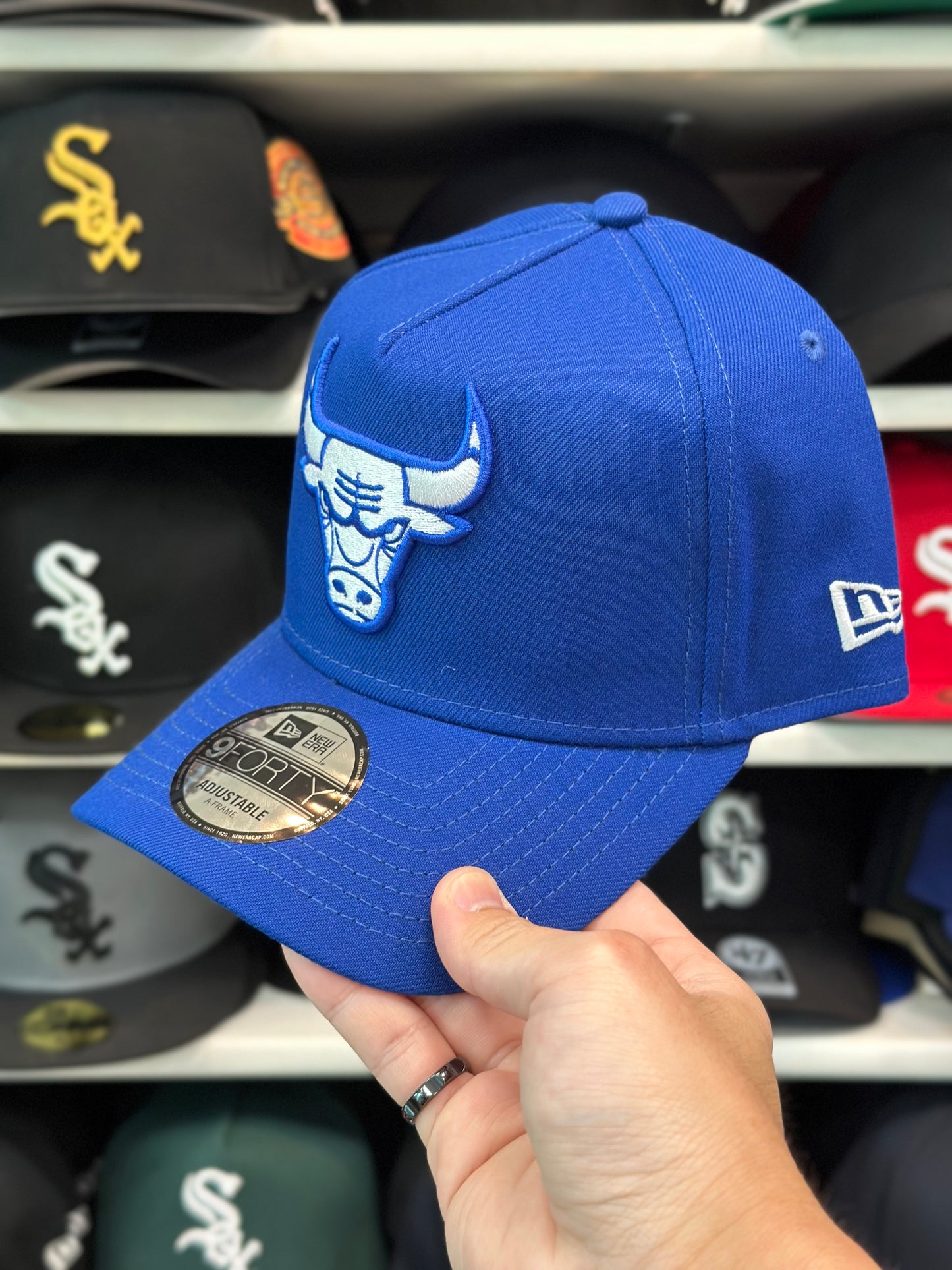 Chicago Bulls NBA A-Frame Snapback | New Era 9FORTY Adjustable Snap | Royal Blue