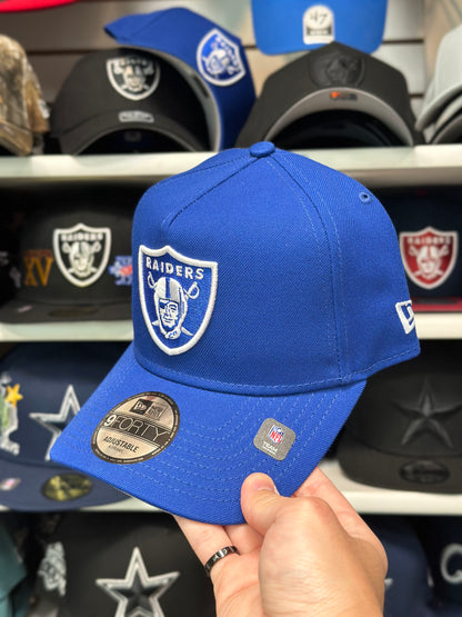 Las Vegas Raiders NFL A-Frame Snapback | New Era 9FORTY Adjustable Snap | Royal Blue