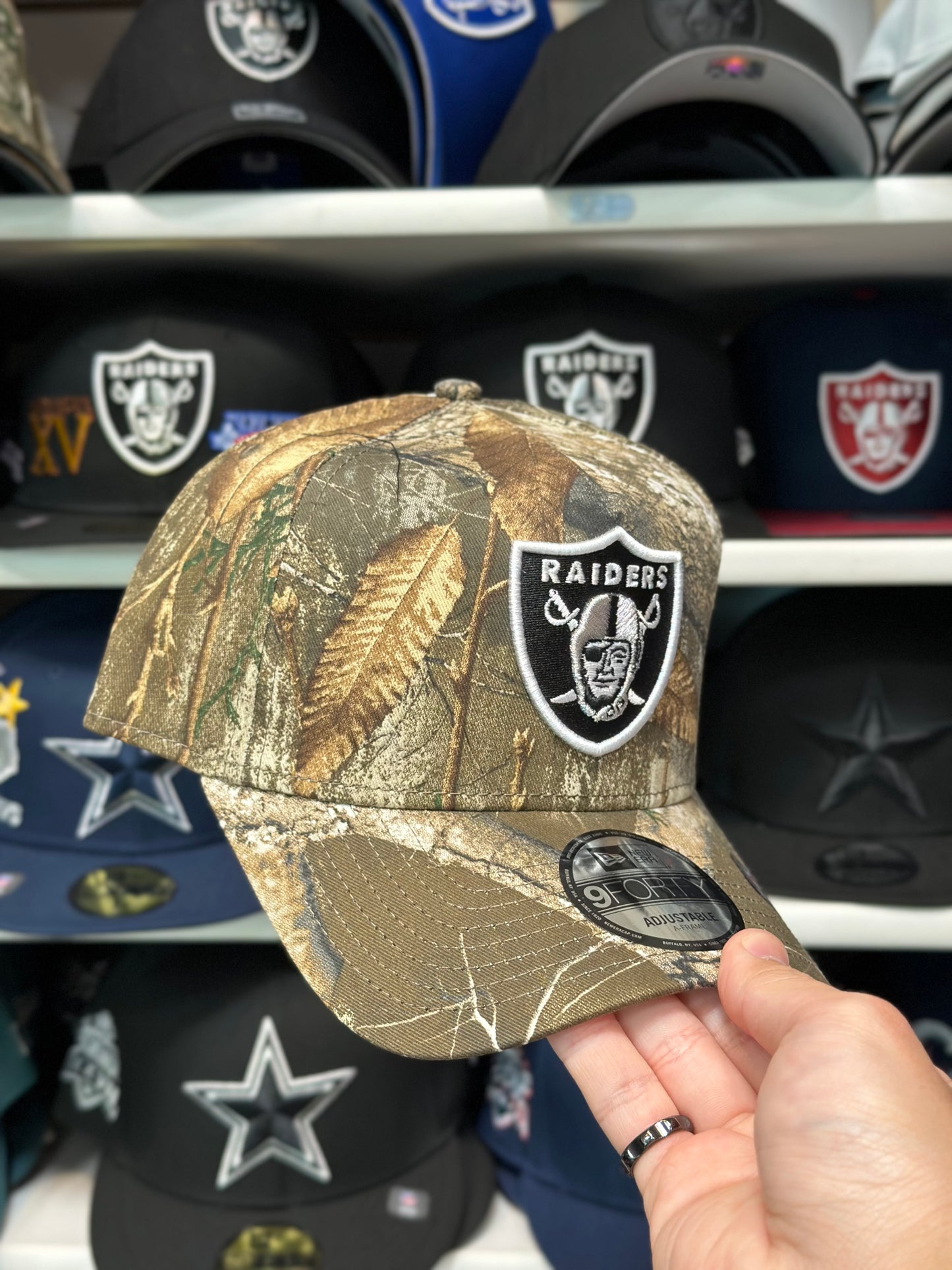 Las Vegas Raiders NFL A-Frame Snapback | New Era 9FORTY Adjustable Snap | Camouflage