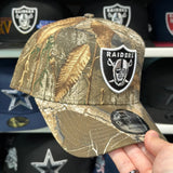 New Era Las Vegas Raiders A-Frame Realtree Camo 9FORTY Snapback