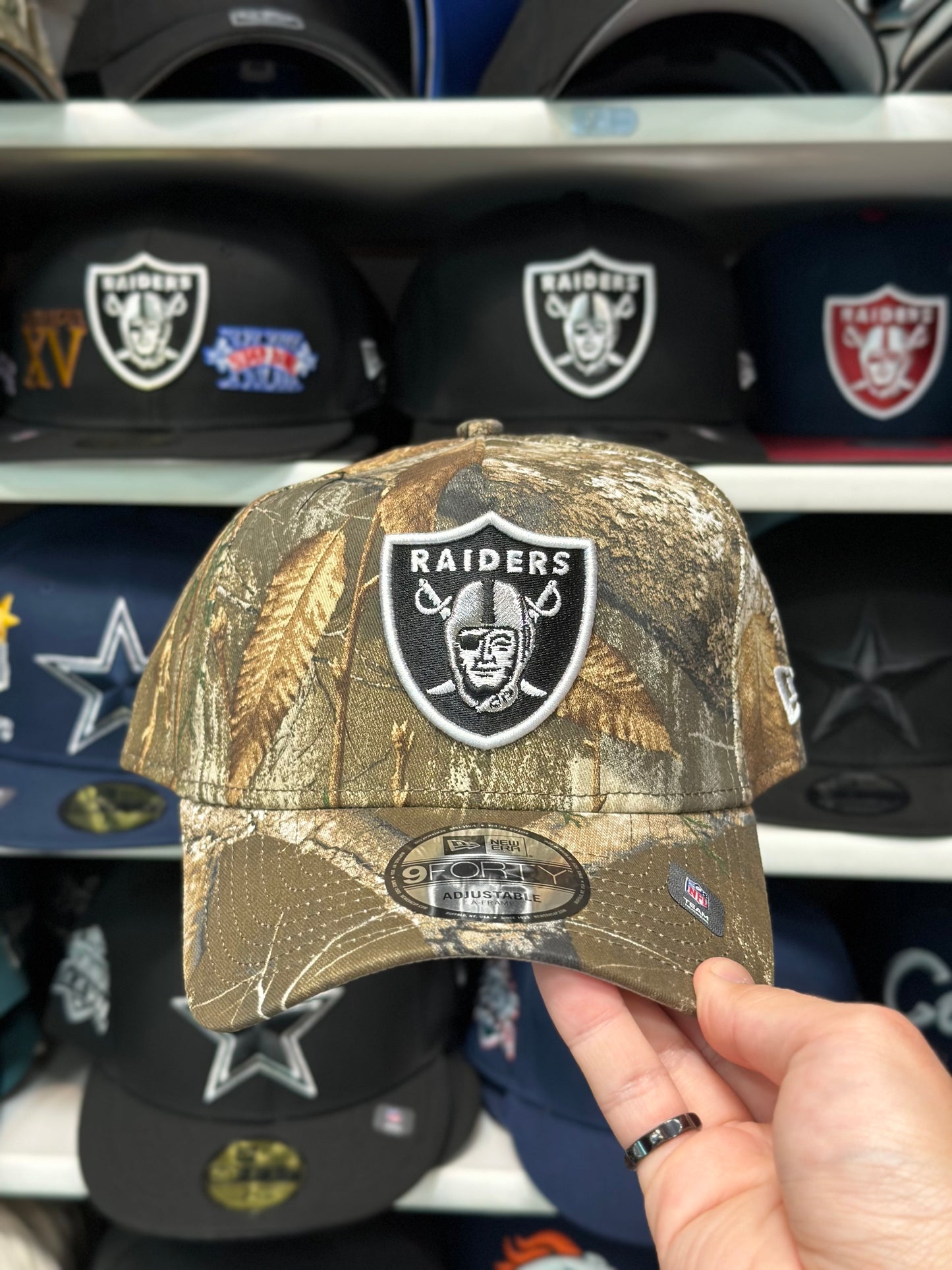 Las Vegas Raiders NFL A-Frame Snapback | New Era 9FORTY Adjustable Snap | Camouflage