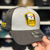 New Era Pittsburgh Steelers Grey/Black 39THIRTY Baseball Cap