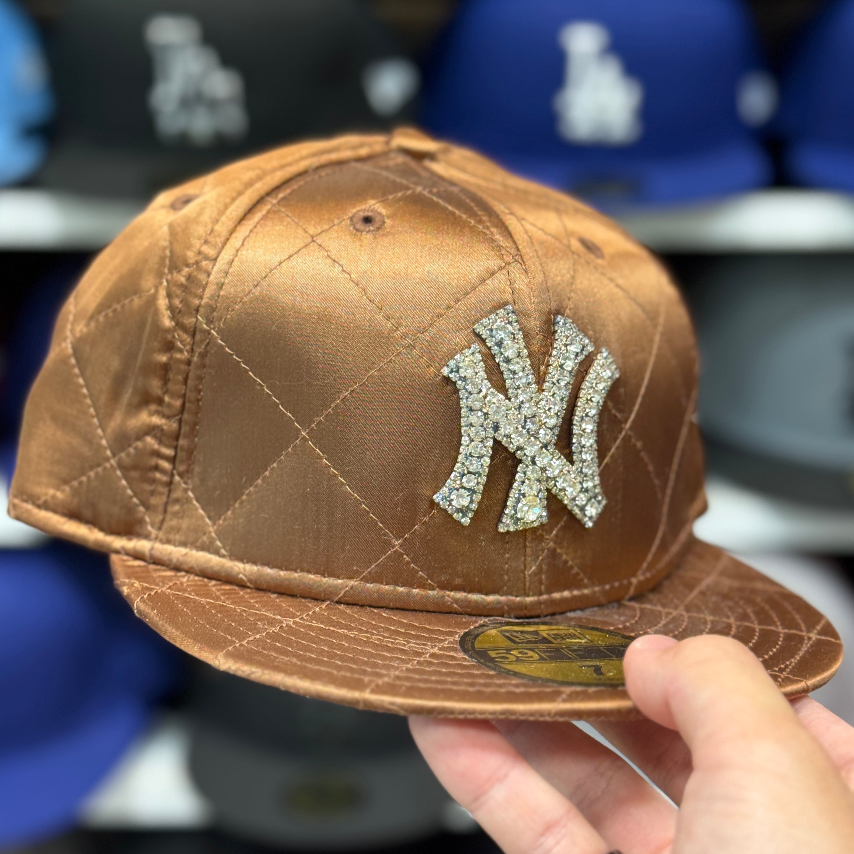 New Era New York Yankees 'Satin Ice' Espresso 59FIFTY Fitted Hat - Product Image