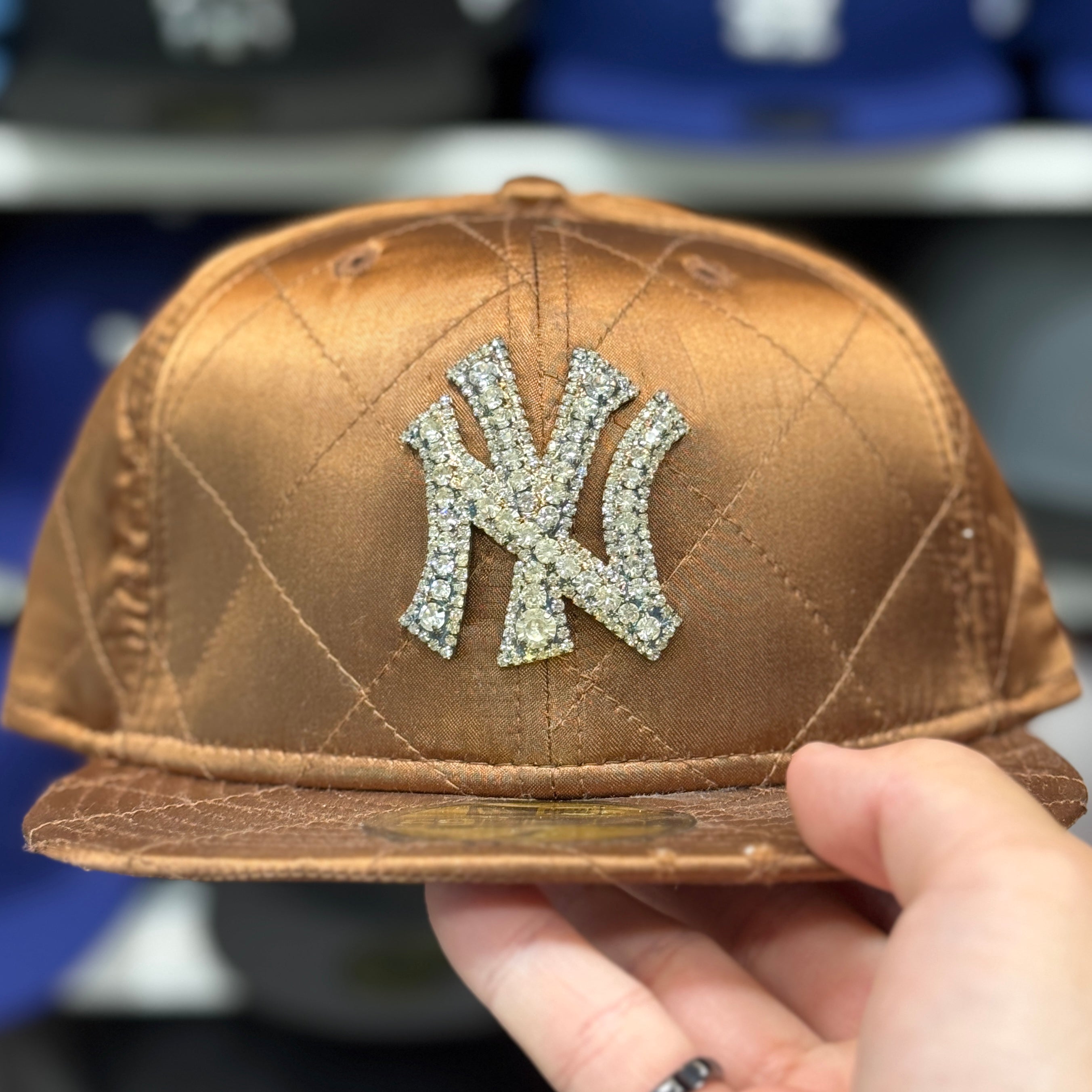 New Era New York Yankees 'Satin Ice' Espresso 59FIFTY Fitted Hat - Product Image