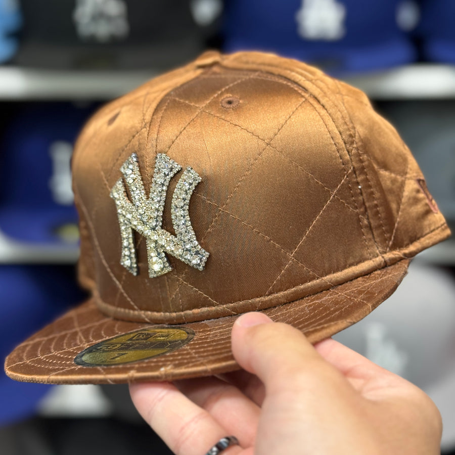 New Era New York Yankees 'Satin Ice' Espresso 59FIFTY Fitted Hat - Product Image