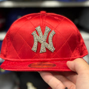 New Era New York Yankees 'Satin Ice' Crimson Red 59FIFTY Fitted Hat - Product Image