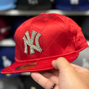 New Era New York Yankees 'Satin Ice' Crimson Red 59FIFTY Fitted Hat - Product Image
