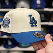 New Era Los Angeles Dodgers '60th Anniversary' A-Frame Creme/Blue 9FORTY Snapback - Product Image