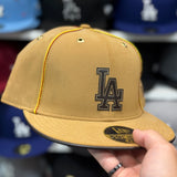 New Era Los Angeles Dodgers 'Vintage Suede' Tan 59FIFTY Fitted Hat
